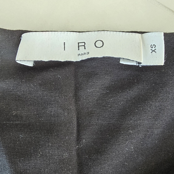 IRO Long-Sleeved Mini Dress - Black With White Jewel-Like Polka Dots - XS - Picture 2 of 6